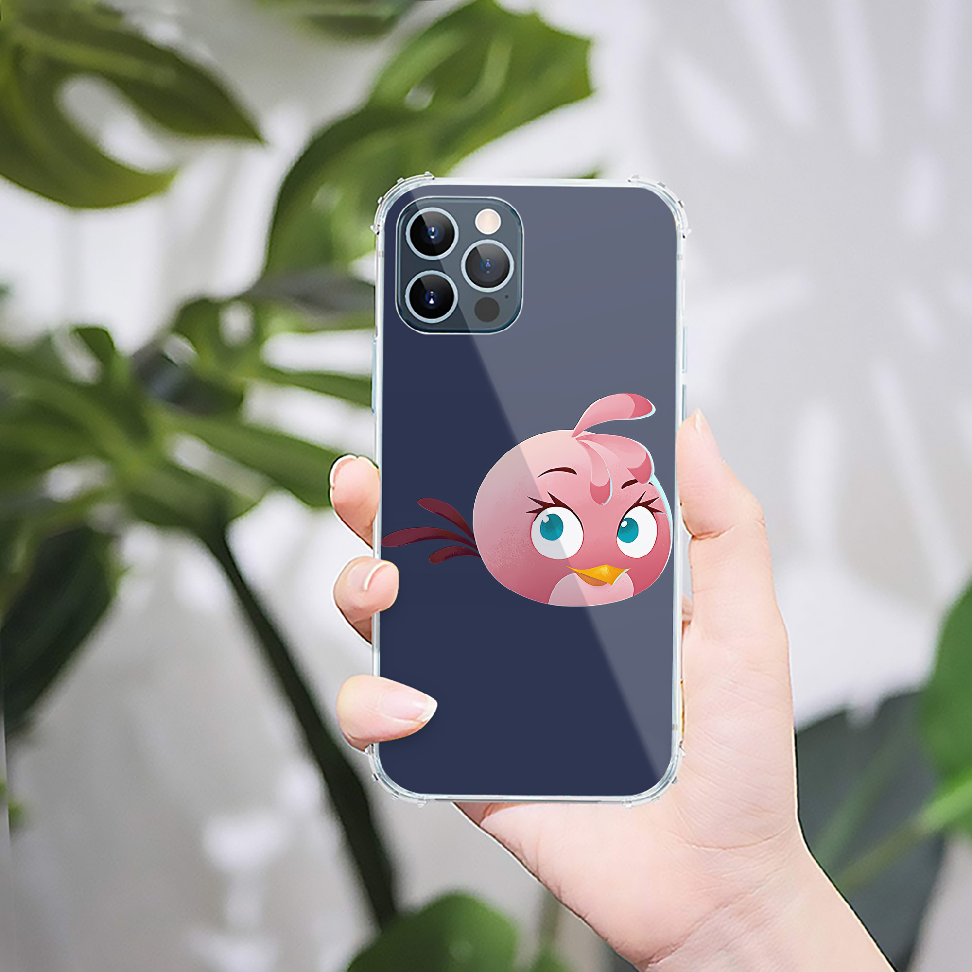 （画像用） Angry Birds アングリーバード 【iPhone 12シリーズ対応】透明スマホケース（クリアソフトケース）